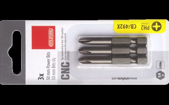 Ceta Form 3 Parça 1/4'' Yıldız Bits Uç- PH3 x 50 mm / Kartlı