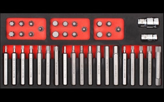 Ceta Form 40 Parça H10 TORX/Allen/XZN Lokmalı Bits Uç Takımı (EVA'lı)