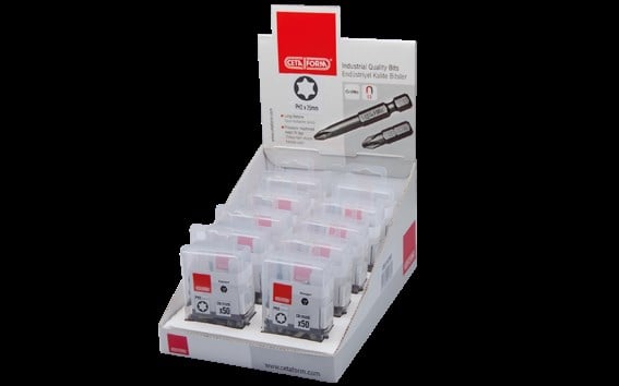 Ceta Form 500 Parça 1/4'' TORX Bits Uç Toptan Paketi- CB/808B (T20 x 25 mm)