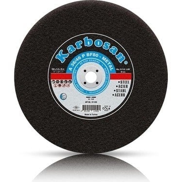 KARBOSAN 350 x 3.5 x 25,4 Metal Kesme Taşı (Sabit Tezgah İçin)