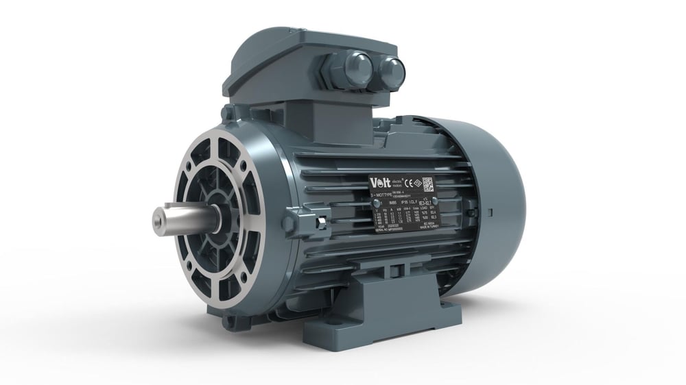 VOLT ELEK. MOT. 1.1 KW 2P 3000 D/D TRF 80 2/4V IE3 YY B34