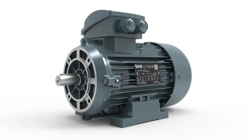 Volt Elek. Mot. 1.1 Kw 4P 1500D/D Trf 90S 2/4V Ie3 Yy B34