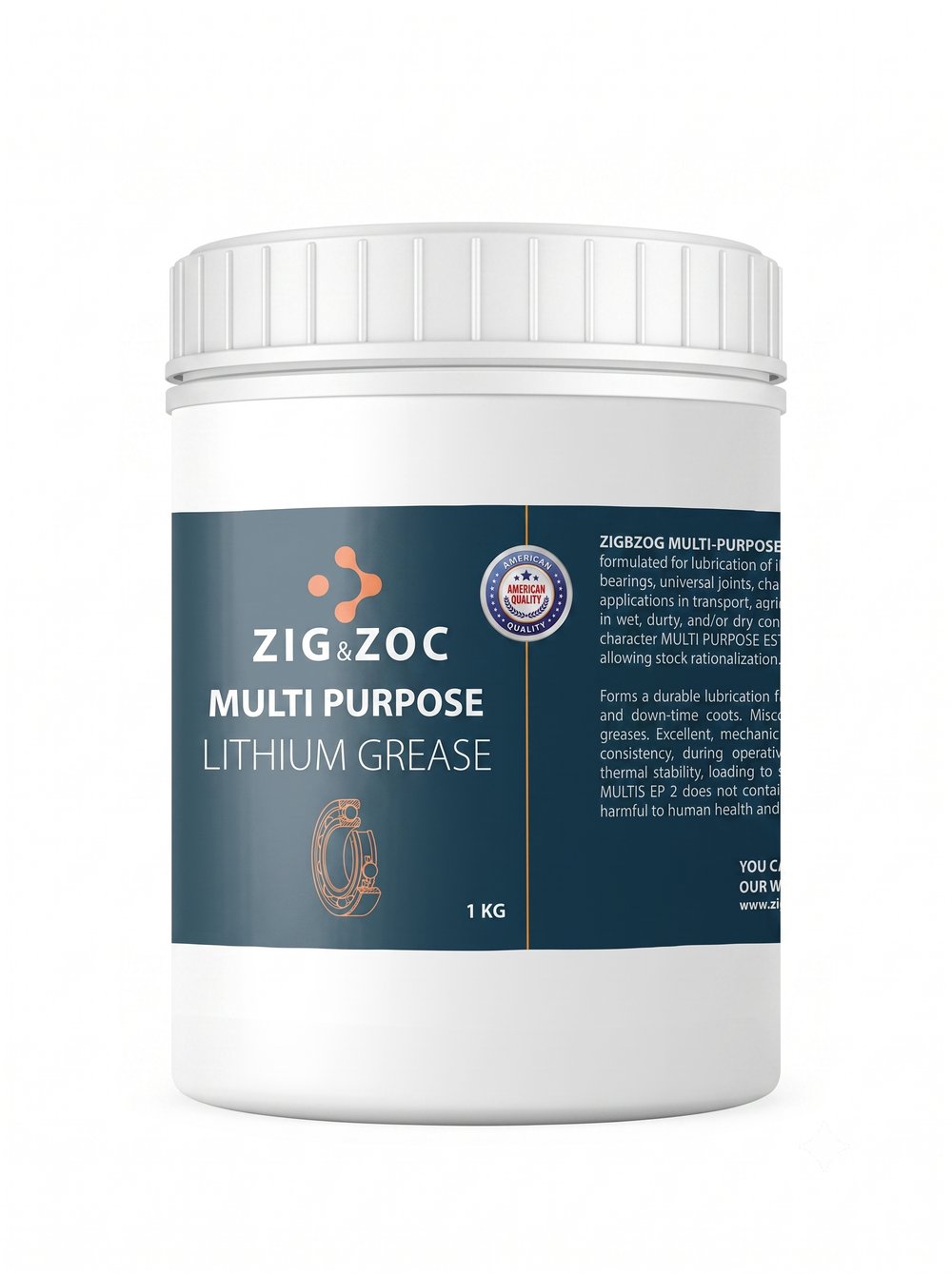 ZIG&ZOC Genel Amaçlı Lityum Rulman Gresi - 1 KG