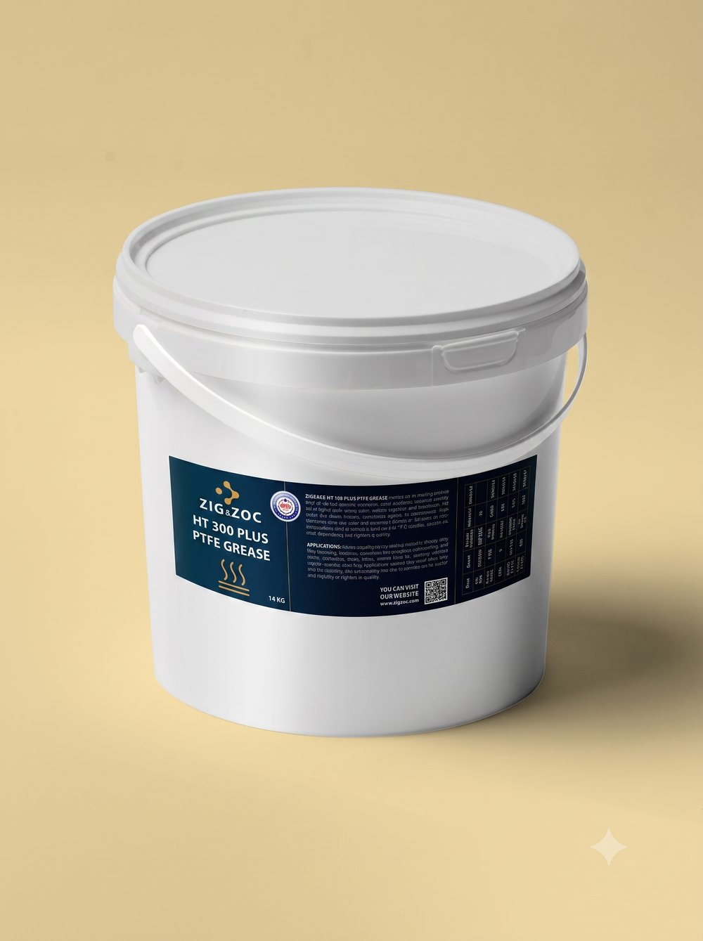 ZIG&ZOC HT 300 Yüksek Isı  PTFE Teflonlu Gres - 14 KG