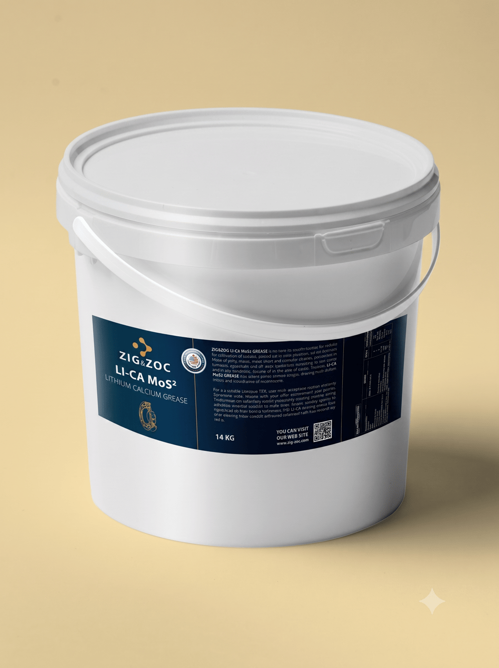 ZIG&ZOC LI-CA Genel Amaçlı Lityum Kalsiyum Gres - 14 KG