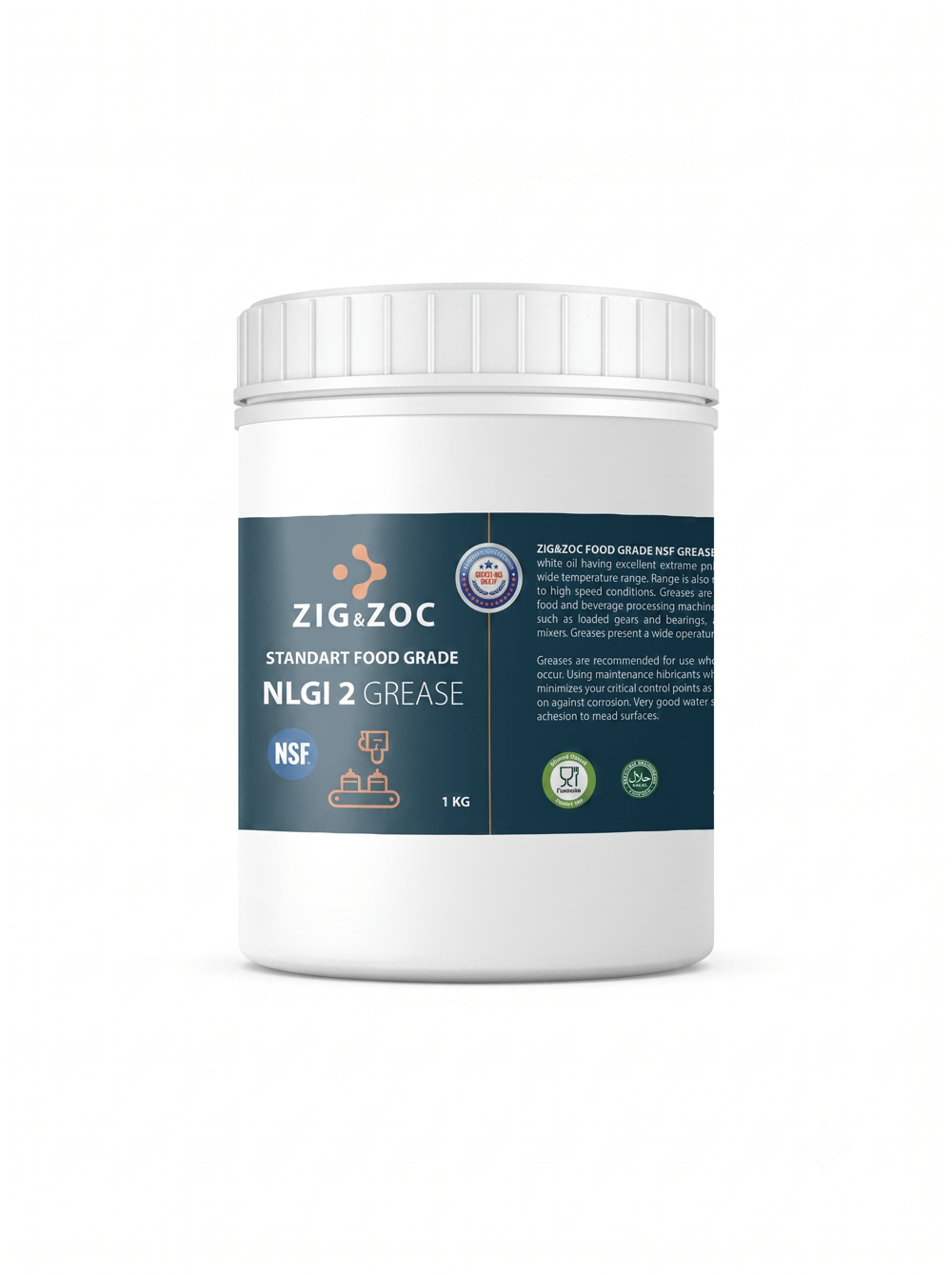 ZIG&ZOC Standart Food Grade Gıda Gresi NSF H1 - 1 KG