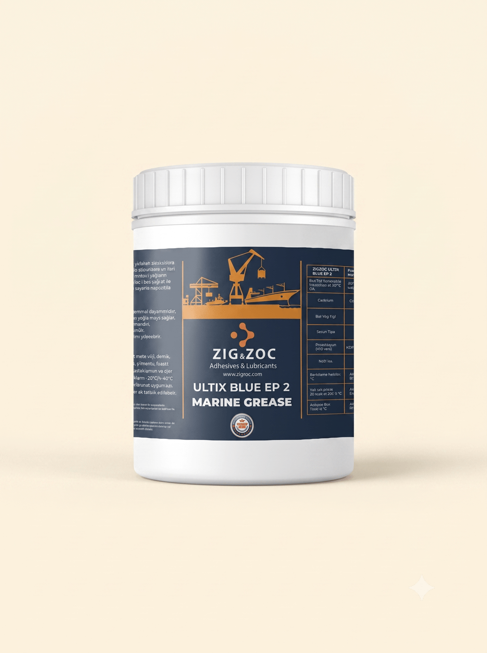 ZIG&ZOC ULTIX BLUE EP 2 Marin-Denizcilik Gresi - 1 KG
