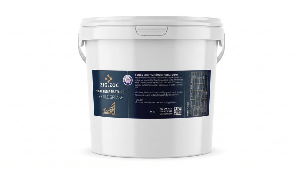 ZIG&ZOC Yüksek Devir ve Yüksek Sıcaklık Tekstil Gresi - 14 KG