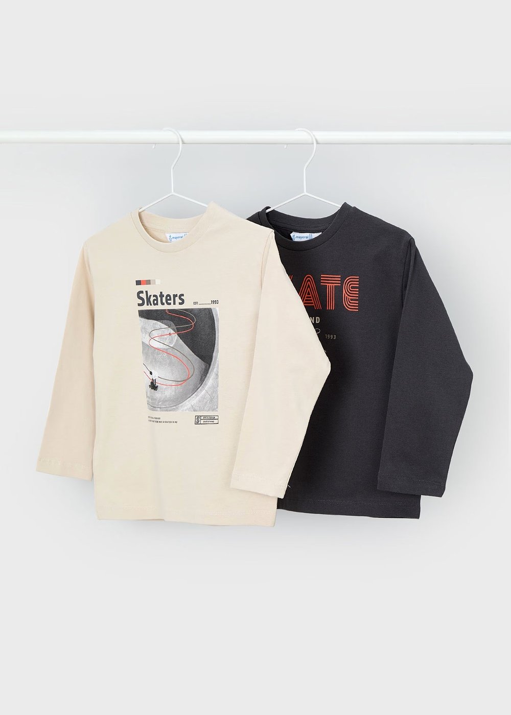 Mayoral Erkek Çocuk 2 Li Uzun Kollu T-Shirt Set 4091 Krem