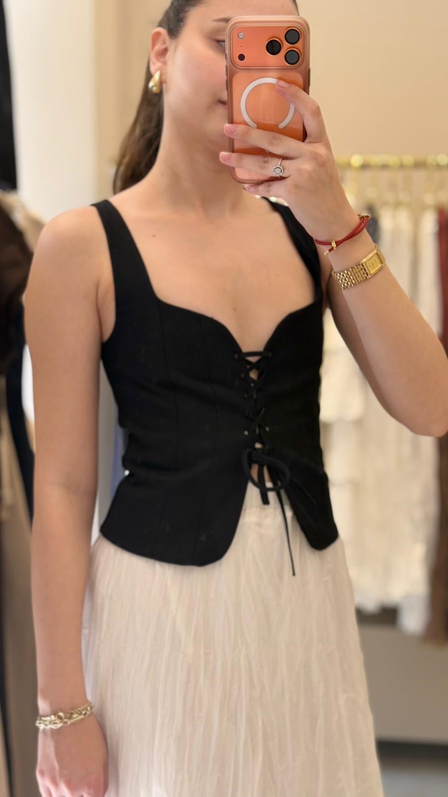 BAĞLAMA DETAYLI KORSE BLUZ