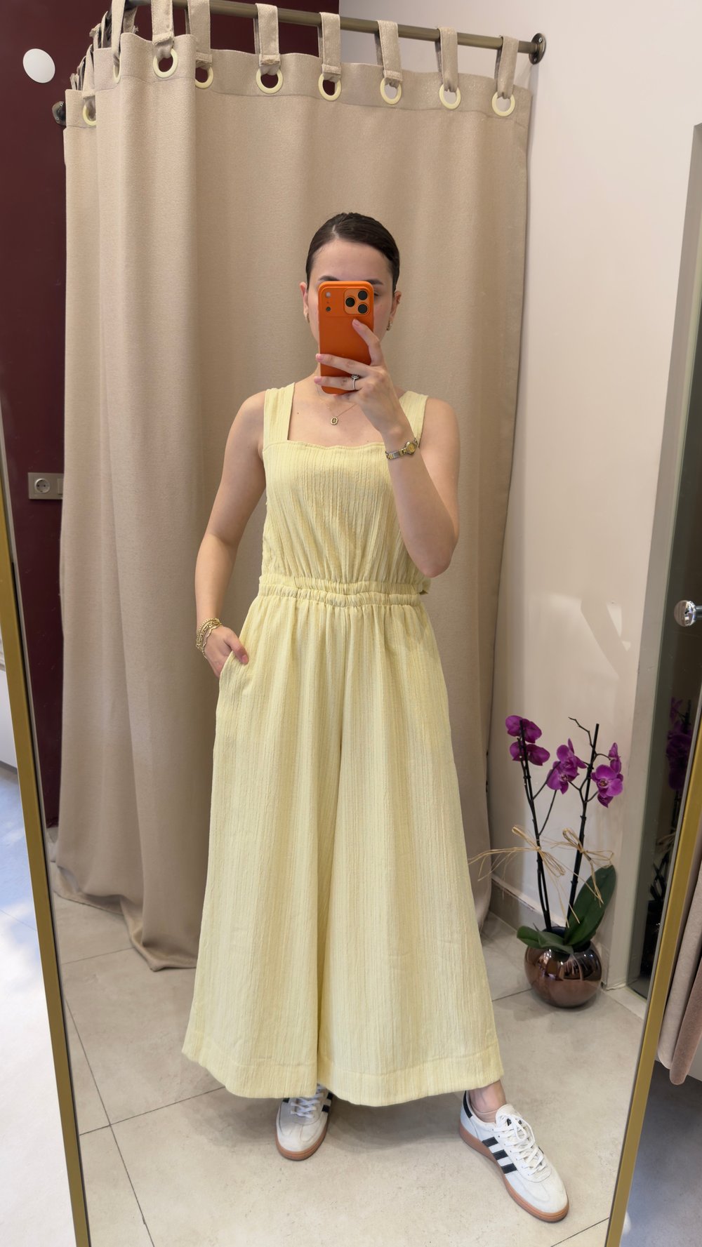 BELİ LASTİKLİ KRİNKIL KUMAŞ TULUM