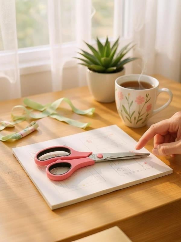 Ark SCISSORS 19 cm Pastel Pembe Makas