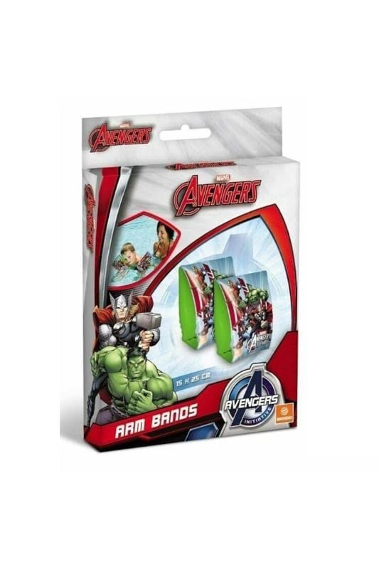Avengers Desenli Şişme Kolluk – 15x25 cm, 2-6 Yaş Arası, Dayanıklı Yüzme Kolluğu