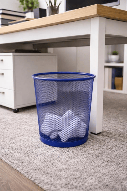 Bigpoint Metal Perfore Çöp Kovası Orta Boy Mavi – BP409-35