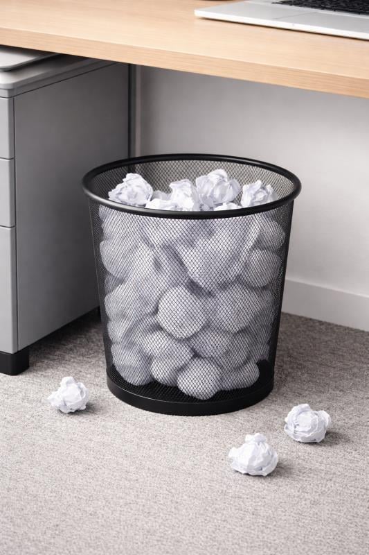 Cassa 8940 File Çöp Sepeti 10 Litre Siyah