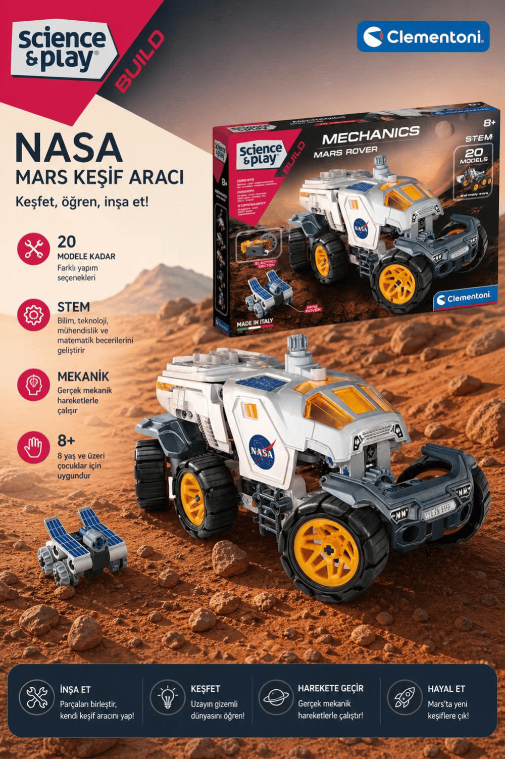 Clementoni Bilim ve Oyun – NASA Mars Keşif Aracı