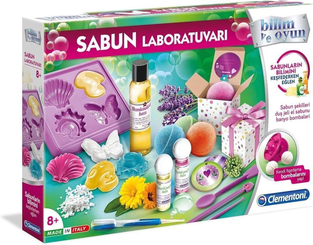 Clementoni Deney Seti: Sabun Laboratuvarı | Bilim ve Sabun Yapım Seti | 8 Yaş+ | S01064433