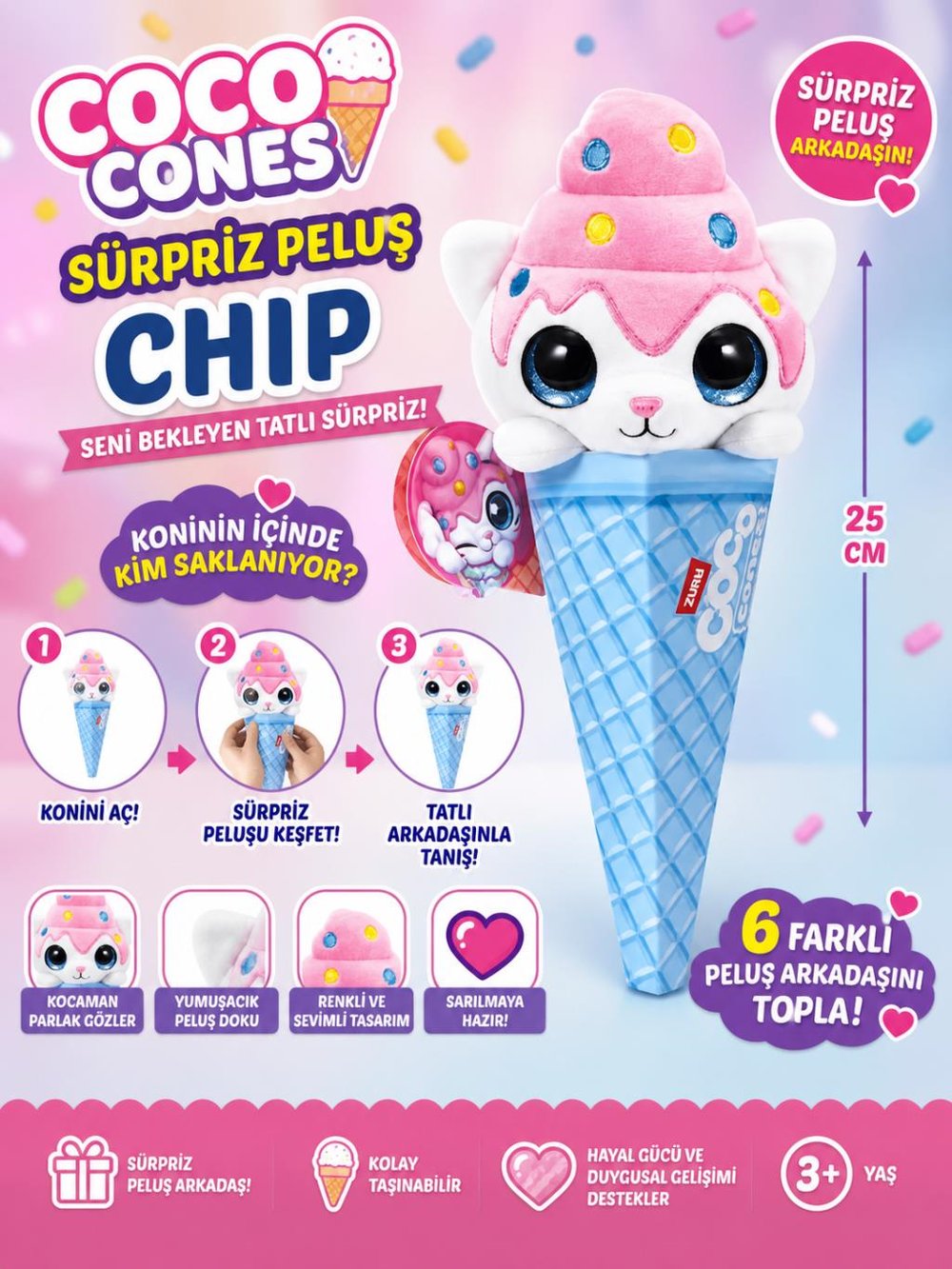 Coco Cones Sürpriz Peluş Chip