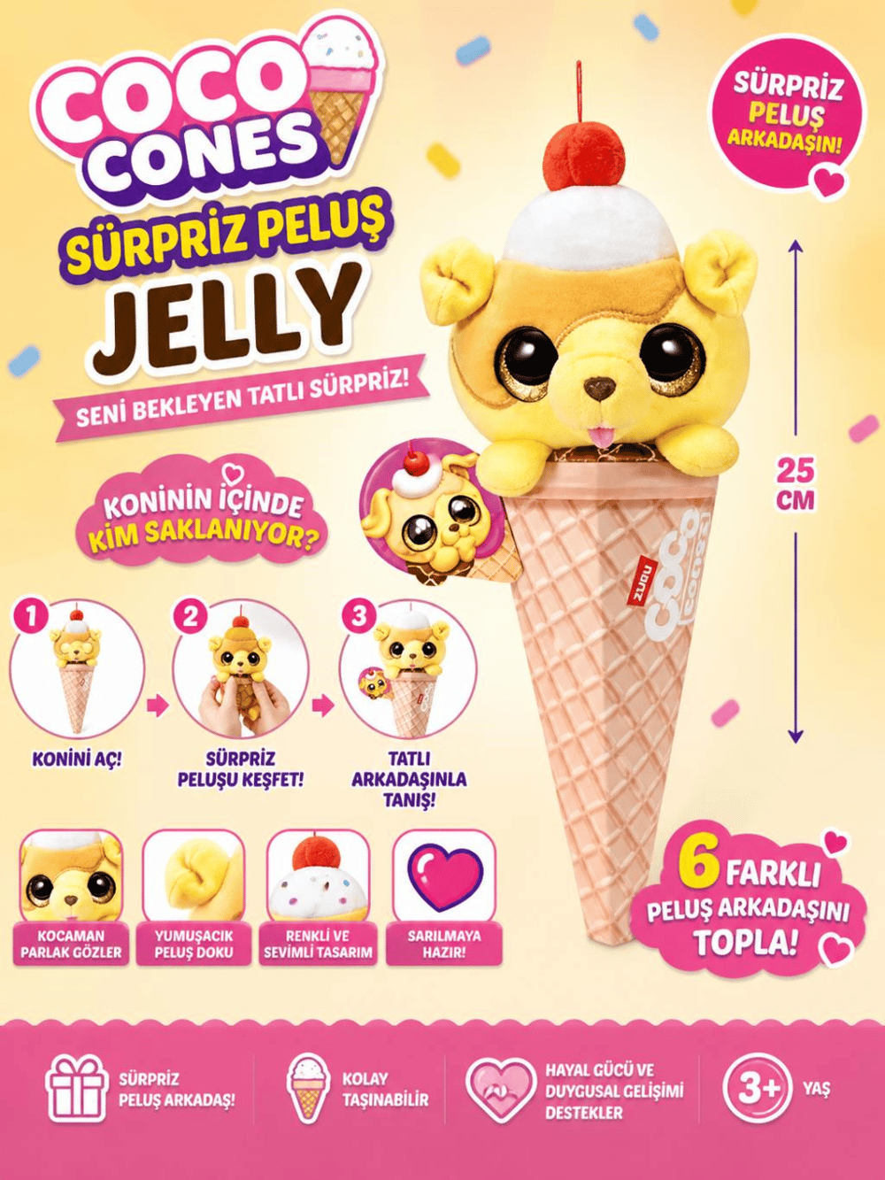 Coco Cones Sürpriz Peluş Jelly