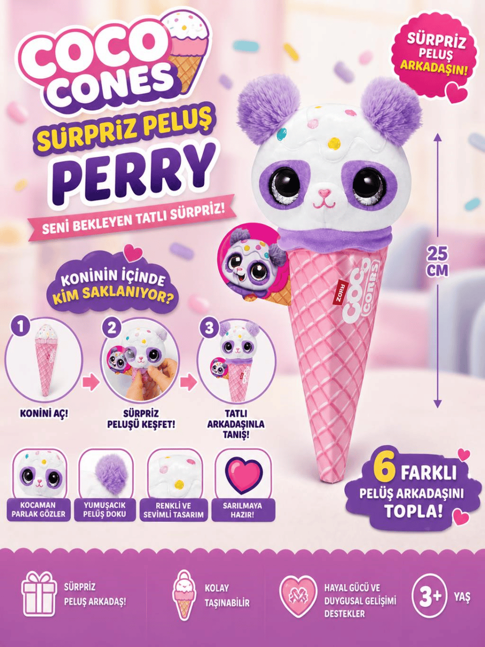 Coco Cones Sürpriz Peluş Perry