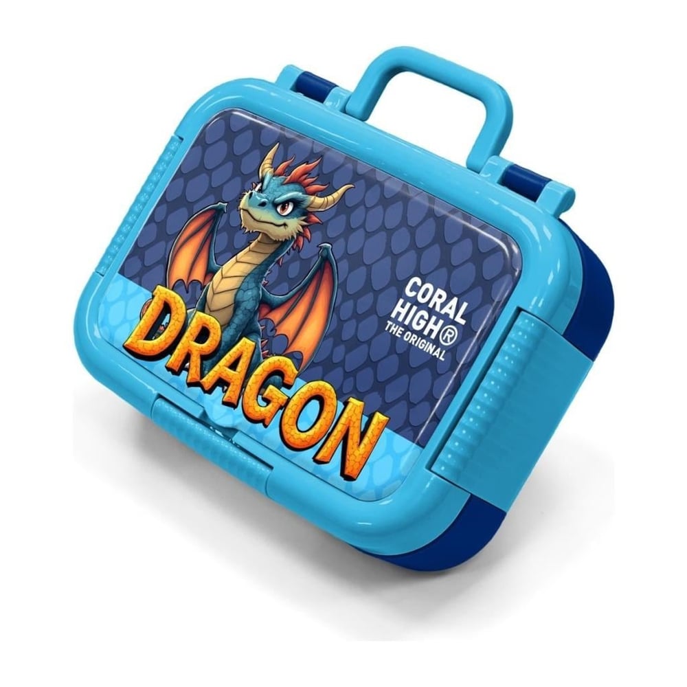 Coral High Kids Dragon Desenli Paslanmaz Çelik Beslenme Kabı 39113