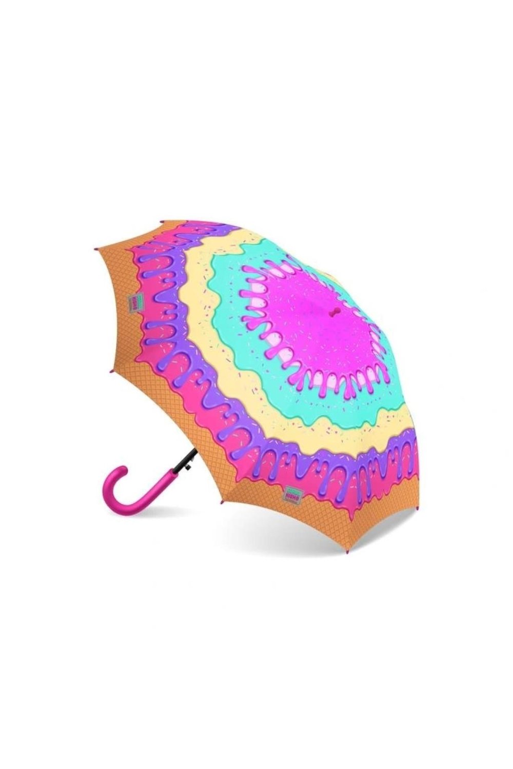 Coral High Kids Pembe Rengarenk Dondurma Desenli Çocuk Şemsiyesi 12661