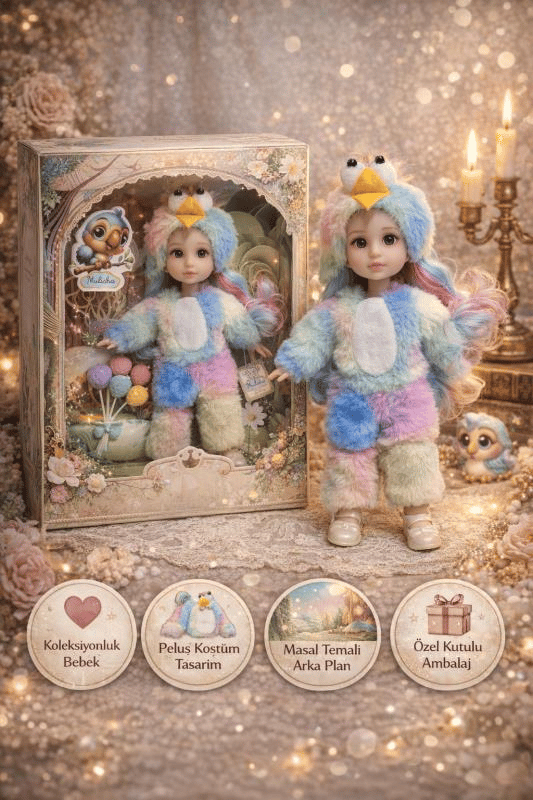 CTOY Kostümlü Oyuncak Bebek Seti – Peluş Kuş Kostümlü Koleksiyonluk Bebek (CTOY-QJ183A)