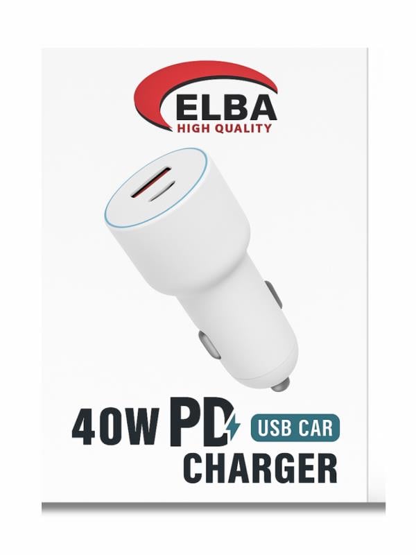 ELBA 40W PD USB Araç Şarj Cihazı – Süper Hızlı Şarj Gücü