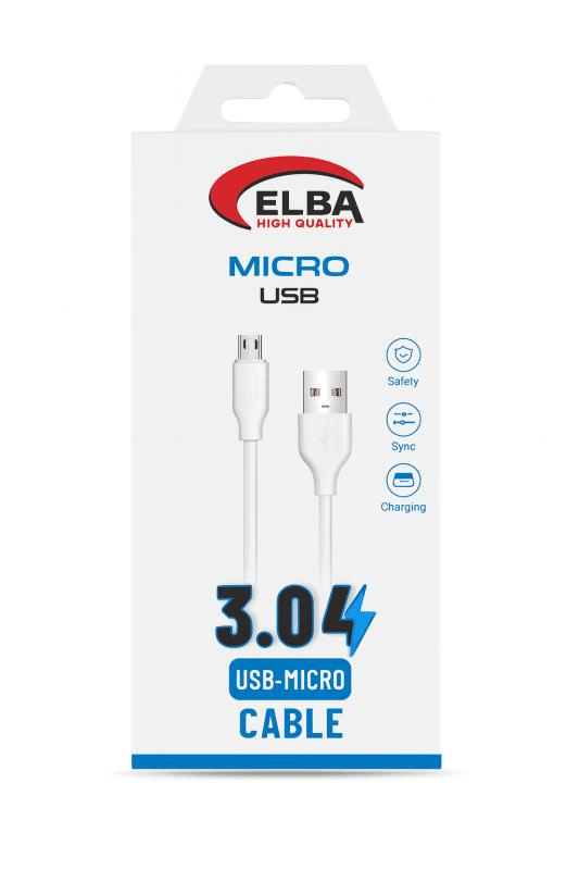 Elba Elb25-M3a Micro Usb 3A Şarj Kablosu 1Mt Hızlı Şarj