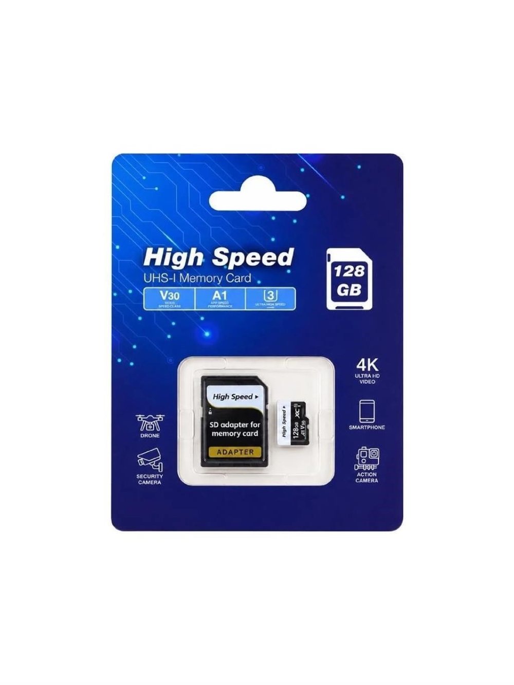 ELBA High Speed 128GB A1 V30 U3 Micro Hafıza Kartı
