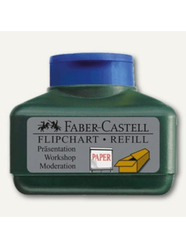 Faber Castell 1538/30 ml Siyah için Flipchart Yedek Mürekkep