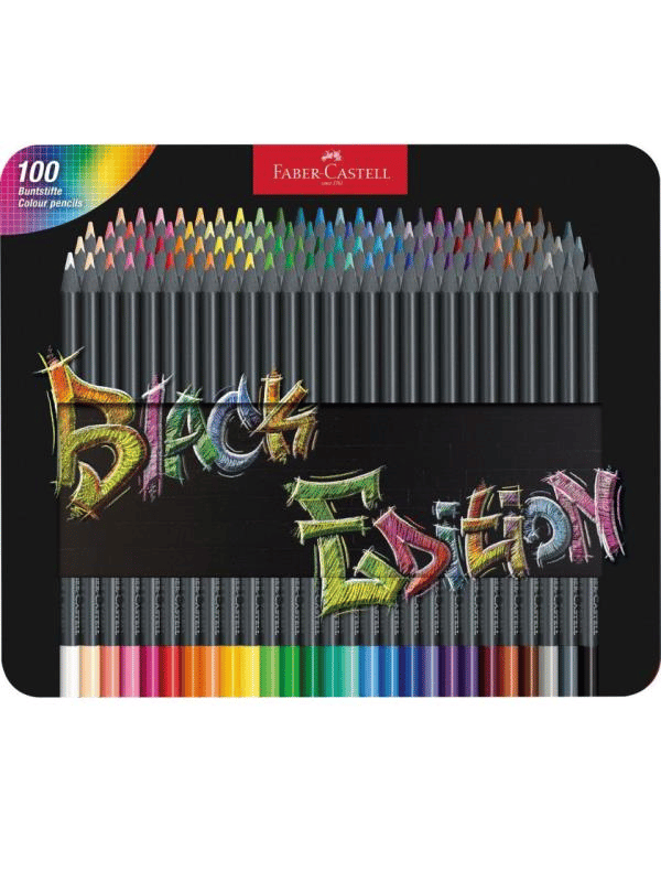 Faber Castell Black Edition Kuru Boya Kalemi 100 Renk