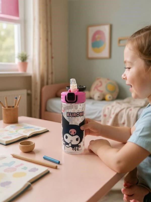 Kuromi 500 ml Plastik Matara 3413