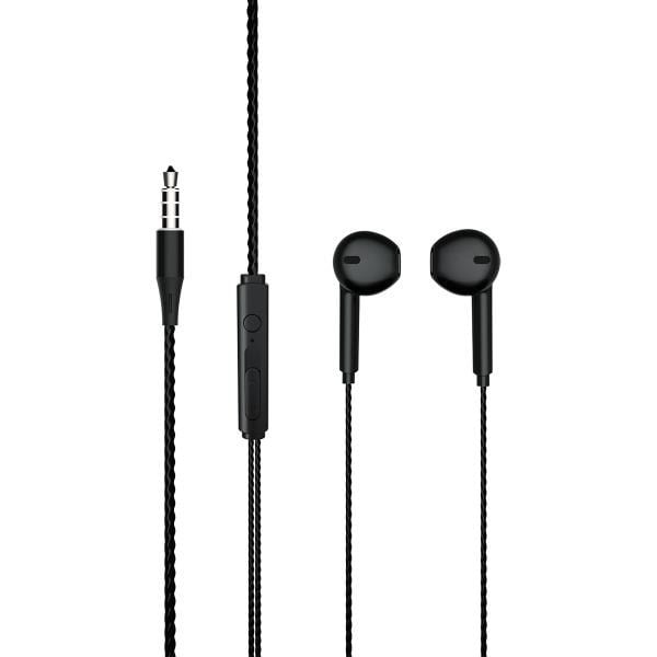Lecoo EH104 Kablolu 3.5mm Jacklı Kulak İçi Mikrofonlu Kulaklık Siyah