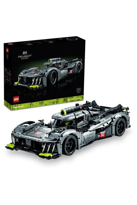 LEGO Technic PEUGEOT 9X8 24H Le Mans Hybrid Hypercar 42156 - Motor Sporları Hayranı Yetişkinler için Koleksiyonluk ve Sergilenebilir Model Araba Yapım Seti (1775 Parça)