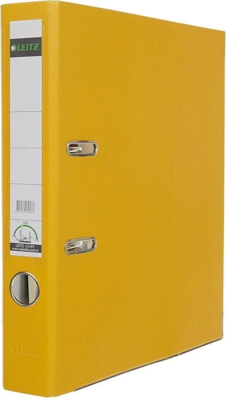 Leitz 180° Plastik Dar Klasör Sarı L-1015101501