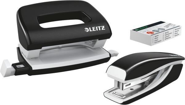 Leitz NeXXt WOW Mini Zımba ve Delgeç Seti - Siyah - KOD:55612095