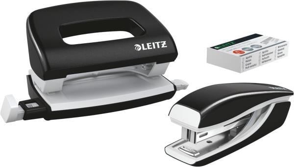 Leitz NeXXt WOW Mini Zımba ve Delgeç Seti - Siyah - KOD:55612095