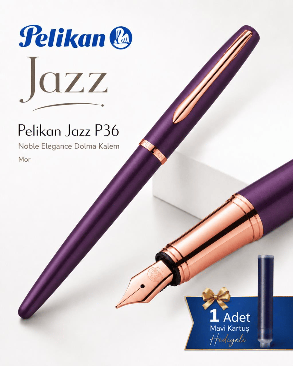 Pelikan Jazz P36 Noble Elegance Dolma Kalem Mor