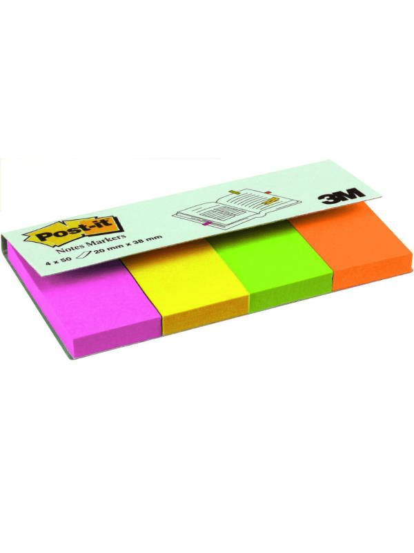 Post-İt 670/4N Not Sayfa İşareti (4 Neon Renk)
