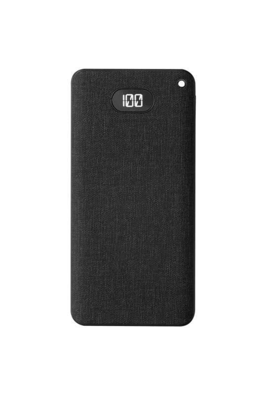 S-link IP-G10RW 10000mAh Kablosuz USB+Type-C+Micro Siyah LCD Ekranlı Taşınabilir Pil Şarj Cihazı