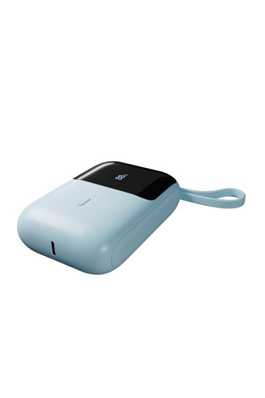 S-link P109M 10000mAh 5W Mavi LCD Ekranlı Taşınabilir Powerbank – Type-C Girişli iOS & Android Uyumlu Harici Batarya