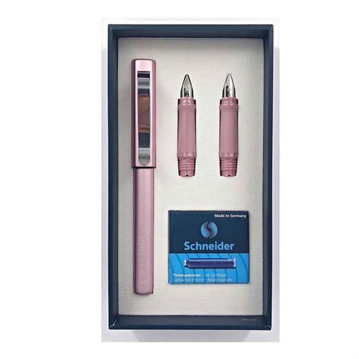 Schneıder Base Metalik Dolma Kalem Seti Rose 160378