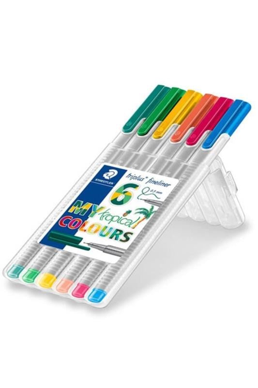 Staedtler Finelıner Triplus 6Lı Tropik. 334 Sb6Cs4