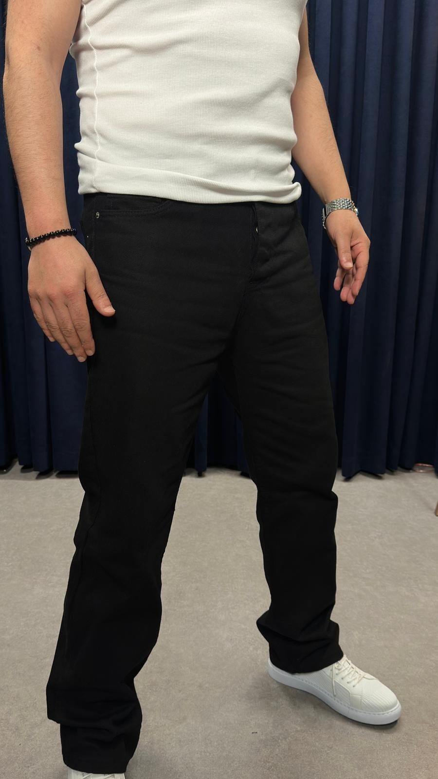 Baggy Kot Pantolon Siyah