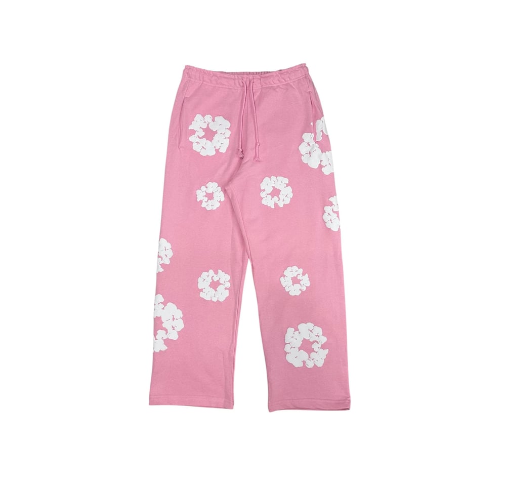 Denim Tears Eşofman Pembe (Kabartmalı Baskı)
