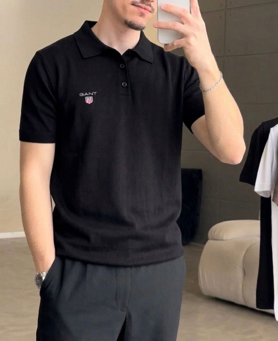 Gant Polo Yaka Siyah