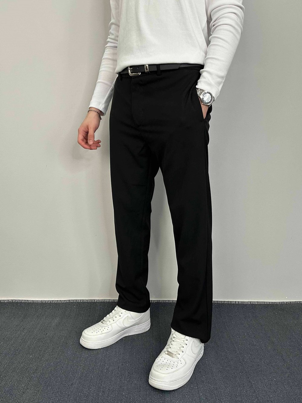 Regular Fit Kumaş Pantolon Siyah