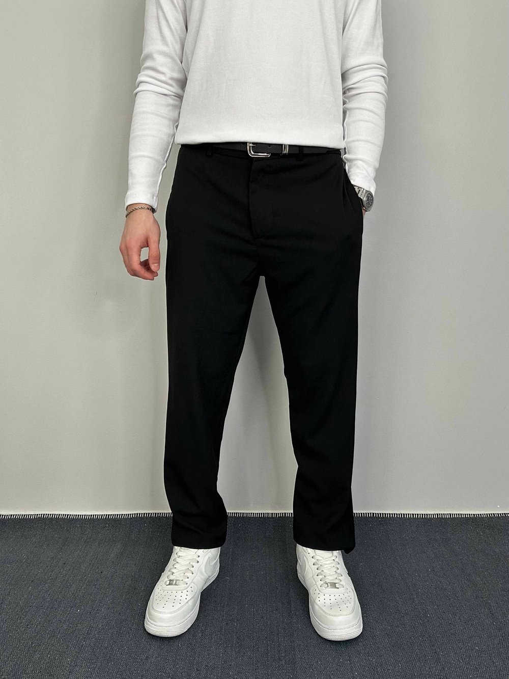 Regular Fit Kumaş Pantolon Siyah