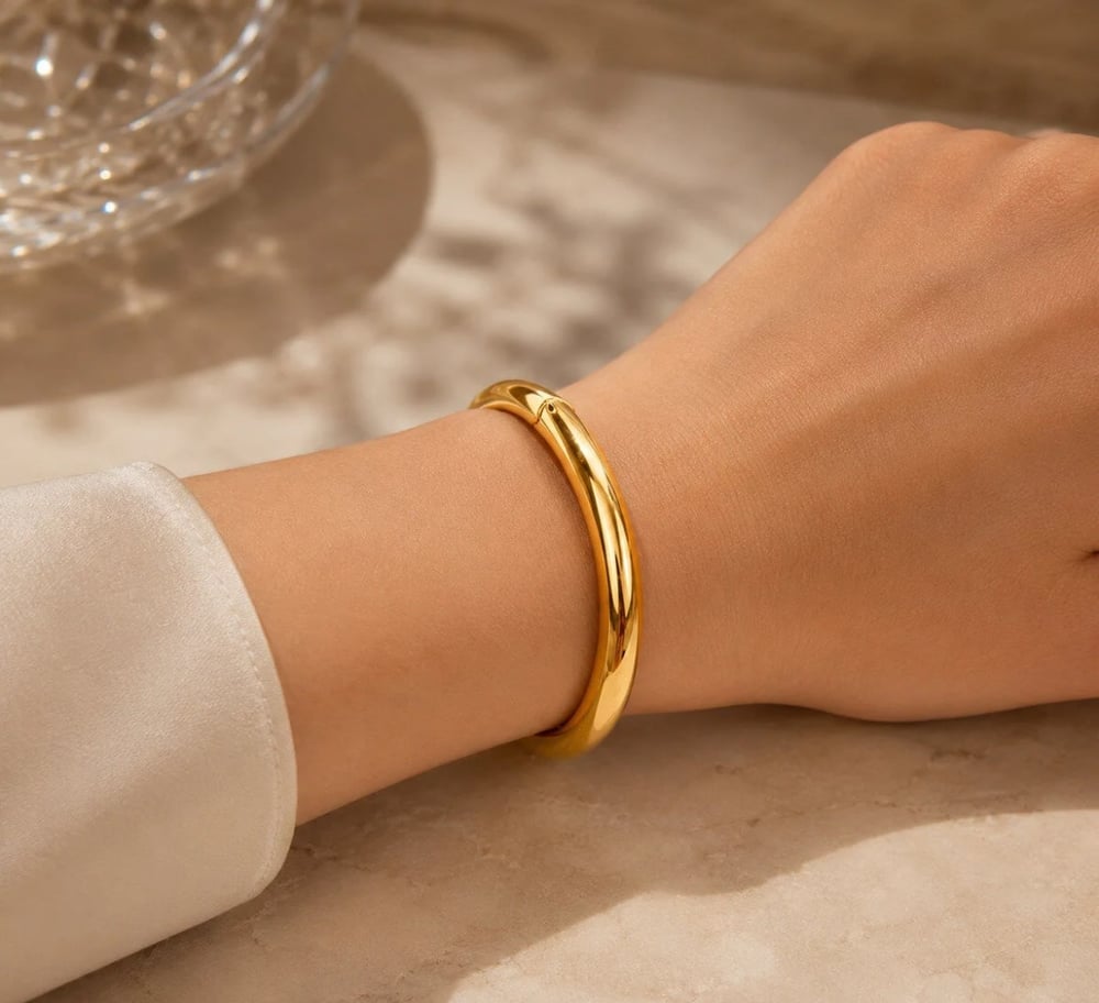 Gold Halka Çelik Bilezik